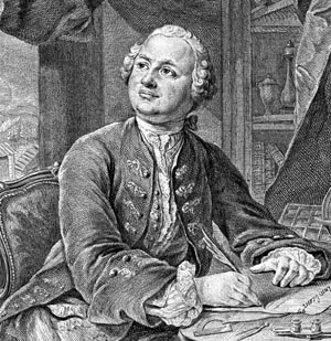 М. В. Ломоносов. Гравюра Э. Фессара и К. Вортмана, 1757. Wikimedia Commons / PD («Наука и жизнь» №2, 2017)