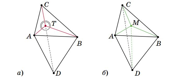 Точка Торричелли и сети Штейнера 4
