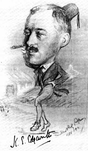 Кеннет Эджворт. Карикатура («Троицкий вариант» №8, 2020)  