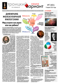 «Троицкий вариант» №7(401),  2024