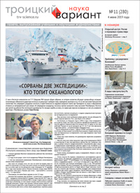 «Троицкий вариант — Наука» №11(280), 04 июня 2019 года