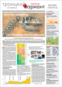 «Троицкий вариант» №13(332),  2021