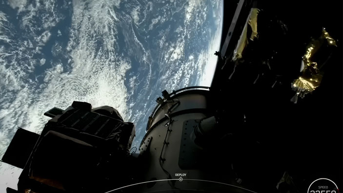 Момент отстыковки Lunar Trailblazer