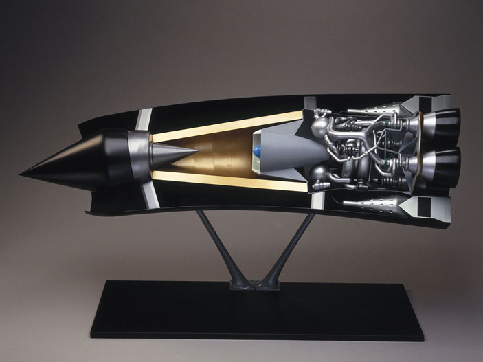 Модель раннего двигателя SABRE, разработанного для космоплана Skylon