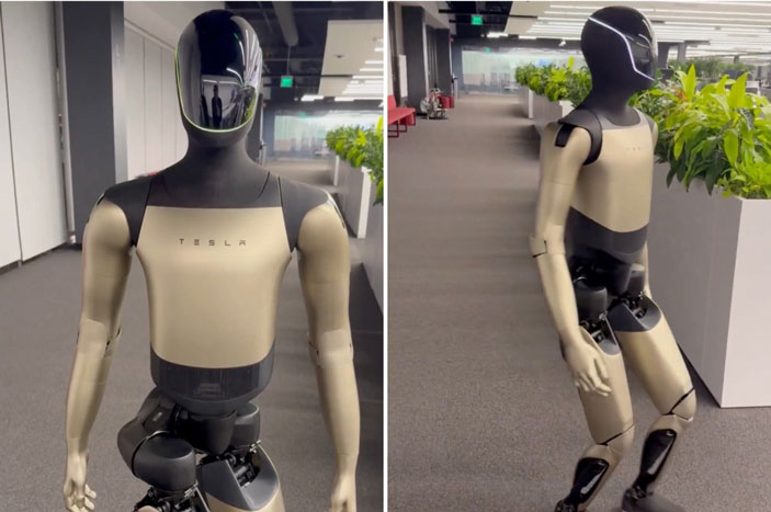 Прототип робота Optimus нового поколения, сентябрь 2025