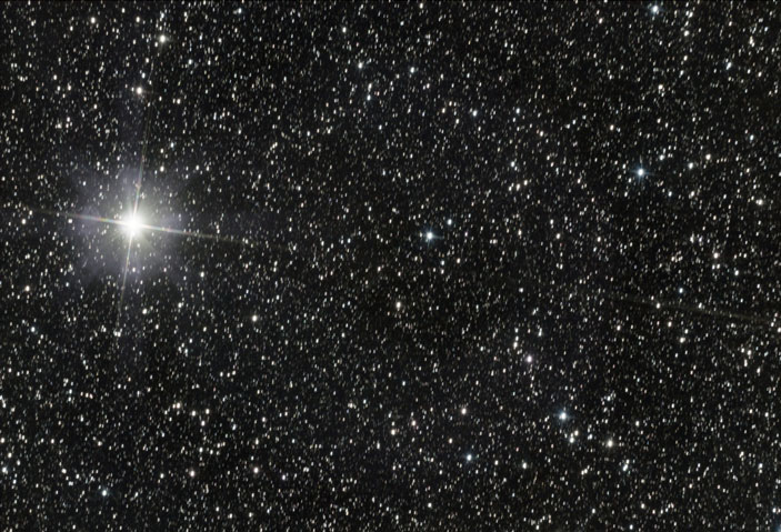 С/2022 Е2 ATLAS и альфа Кассиопеи. Фото автора