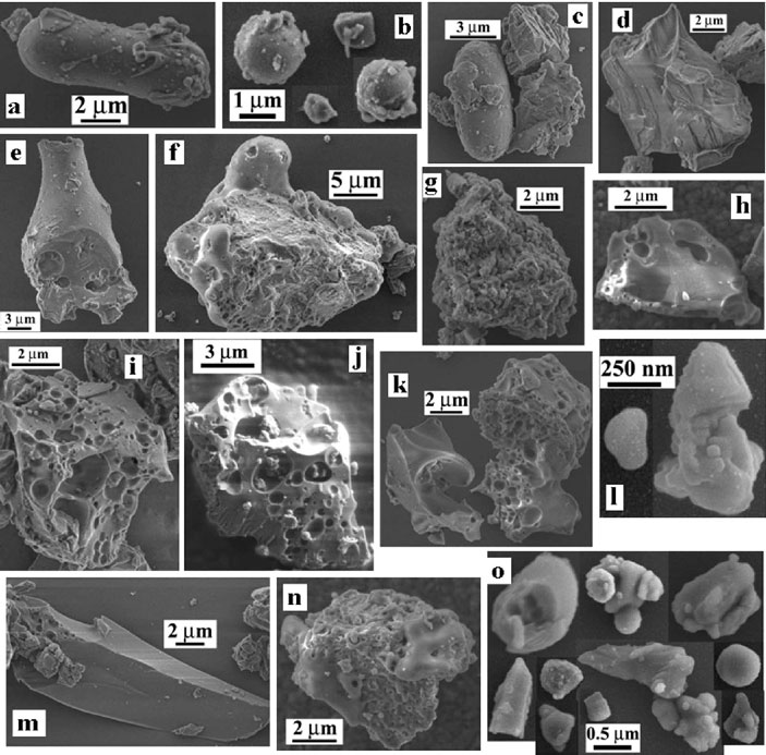 Лунная пыль под электронным микроскопом