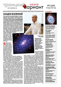 «Троицкий вариант&nbsp;— Наука» №5 (449), 10&nbsp;марта 2026&nbsp;года