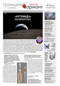 «Троицкий вариант&nbsp;— Наука» №7 (451), 7&nbsp;апреля 2026&nbsp;года