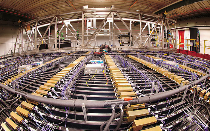 14000-тонный детектор в Аш Ривер (Миннесота). Image credit: Fermilab («Наука из первых рук» №5–6 (71–72), 2016)