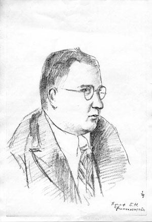 Портрет Бориса Николаевича Финкельштейна, сделанный рукой Якова Ильича Френкеля («Троицкий вариант» №11, 2020)