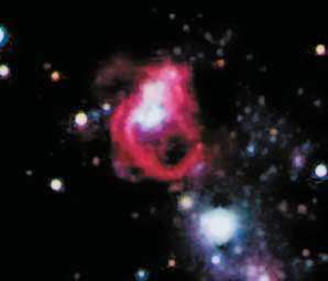 Рис. 9. Красный эллипс. Деталь изображения NGC 6946 («Природа» №5, 2017)