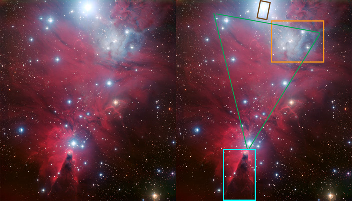 NGC 2264 и его основные детали