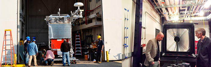 Гондола и линза Френеля для EUSO-SPB