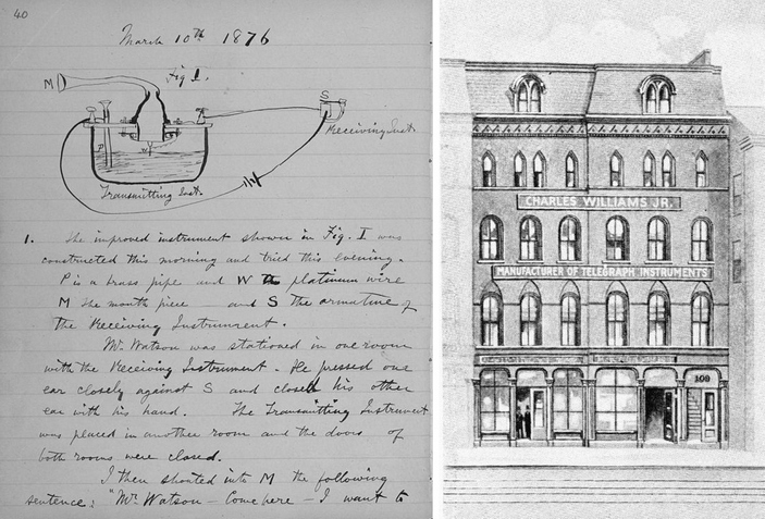 Страница из лабораторного дневника Белла