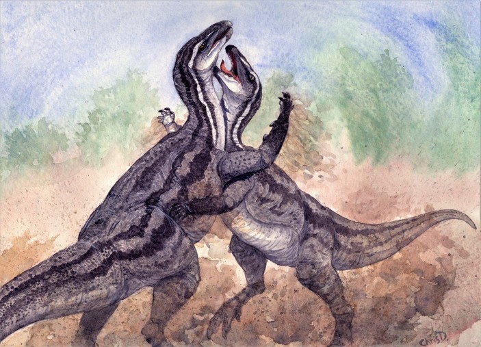 Два тесцелозавра