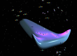 «Вечный» космический корабль (в представлении художника). Изображение с сайта nesb.larc.nasa.gov