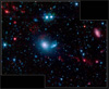15 карликовых галактик вокруг NGC 5291 (фото с сайта www.newscientistspace.com)