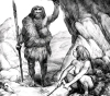 Неандертальцы (рисунок Николая Ковалева с сайта evolbiol.ru)