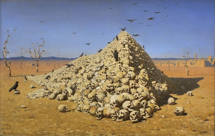 Василий Верещагин, «Апофеоз войны», 1871. Государственная Третьяковская галерея, Москва