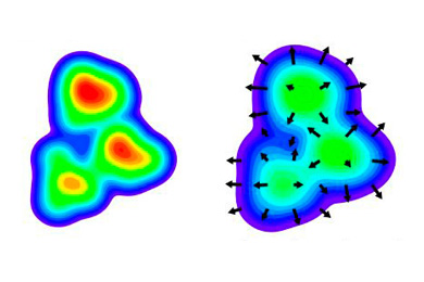 Геометрия столкновений гелия-3 с тяжелым ядром
