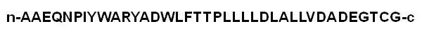 Рис. 2. Аминокислотная последовательность одного из pHLIP-пептидов