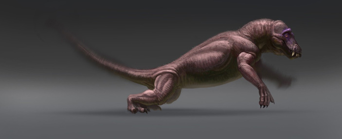 Рис. 1. Реконструкция внешнего вида антеозавра (Anteosaurus magnificus)