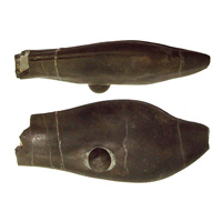 Внешний вид ростра белемнита Duvalia emerici с «пузырьковой» жемчужиной