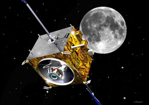 Автоматический зонд SMART-1 на ионной тяге (изображение с сайта www.planetary.org)