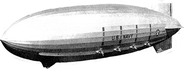 Дирижабль «Акрон» (USS Akron, ZRS-4), 1931 г.