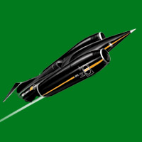 самое быстрое сухопутное транспортное средство на колесах: Thrust SSC, США, 1997