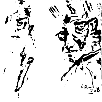 Автопортрет, сделанный больным (профессиональным художником) через 9 месяцев после инсульта