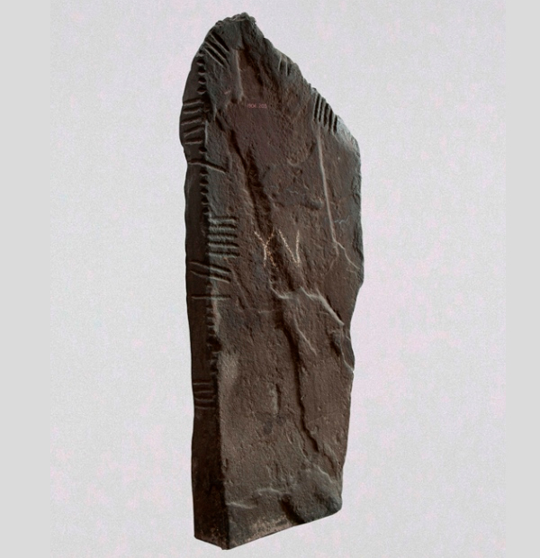 Рис. 6. Огамический камень CIIC 166