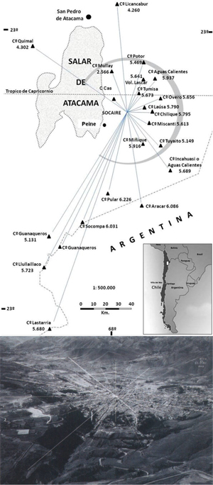 Рис.&nbsp;7. Секе, исходящие из центра Куско
