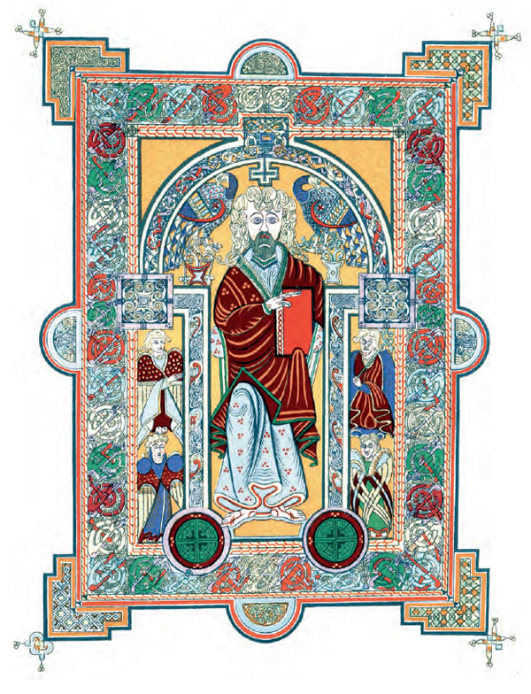 Квинтэссенцией использования орнаментальных узлов в искусстве является Келлская книга – богато украшенное Евангелие, созданное ирландскими монахами примерно в 800 г. н. э. На приведенной иллюстрации хорошо видно, как узлы образуют самые разные и причудливые узоры