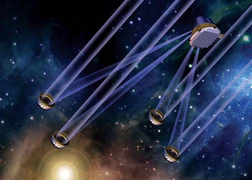 NASA изучает возможность постройки в будущем космического телескопа <i>Terrestrial Planet Finder</i> (TPF). С его помощью планируется не только обнаруживать земплеподобные планеты, но и изучать их с точки зрения возможности существования жизни. Изображение «Популярная механика»