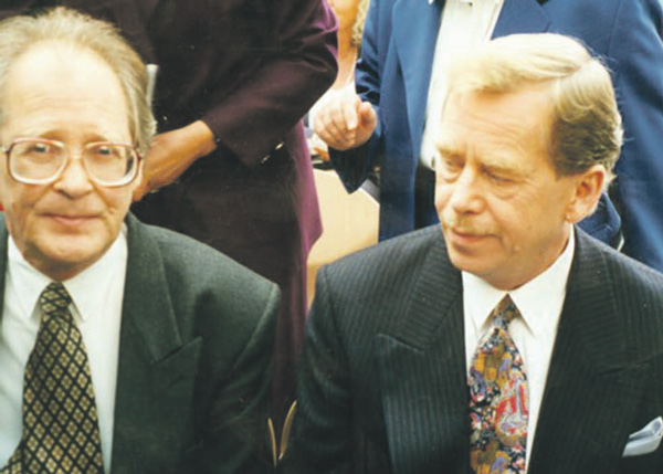 С Вацлавом Гавелом, 1995 год