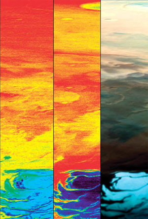 Это произошло 14 ноября 1971 г. (аппарат опередил «Марс-2» всего на 13 земных суток). А 20 июля и 3 сентября 1976 г. корабли Viking-1 и Viking-2 послали на Марс станции с научным оборудованием. Первая из них действовала вплоть до 13 ноября 1982 г., вторая — до 11 апреля 1980 г. С этих станций были получены панорамные снимки марсианской поверхности и не столь сенсационная, но чрезвычайно полезная информация об особенностях марсианской геологии (правильнее сказать — ареологии) и атмосферы. Изображение: «Популярная механика»