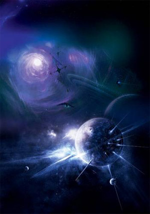 Самый распространенный способ межзвездных и межгалактических путешествий в научной фантастике — мосты Эйнштейна—Розена. В 1956 году физик Джон Уилер назвал такие пространственно-временные туннели в рамках ОТО «червоточинами» (wormholes), или «кротовыми норами». В отличие от «червоточин», путешествие сквозь которые представляет собой мгновенный переход, полет вдоль космической струны занимает длительное время. Видимо, по этой причине фантасты уделяют такому способу меньше внимания. Изображение: «Популярная механика»