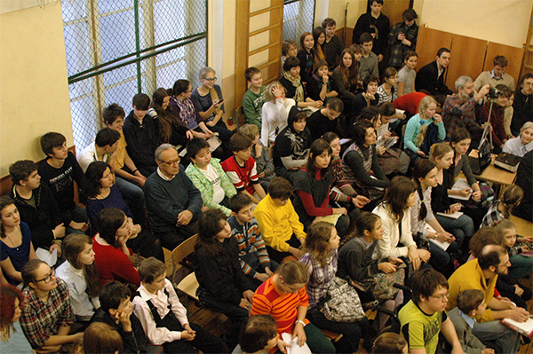 А. А. Зализняк, 11.02.2013, школа «Муми-тролль»