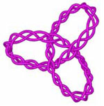 Узел-трилистник С1008 из карбиновой косы (изображение: «Химия и жизнь»)