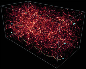 Путь света во Вселенной искривляется различными массивными объектами (изображение: «Популярная механика»)