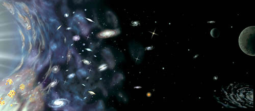 Ее исходное уравнение связывает это искривление с характеристиками физической материи (обычного вещества и взаимодействующих с ним полей). Слева от знака равенства стоит так называемый тензор Эйнштейна, описывающий деформацию пространства-времени. Справа расположен тензор энергии-импульса, компоненты которого содержат информацию о плотности материи, потоках импульса и энергии и т. п. Именно так Эйнштейн сначала написал свое уравнение, приравняв «геометрическую» часть к «энергетической» (изображение: «Популярная механика»)