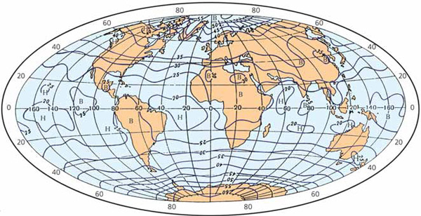 Рис. 1. Альбедо Земли в процентах, вычисленное по спутниковым наблюдениям. Изображение: «Экология и жизнь»