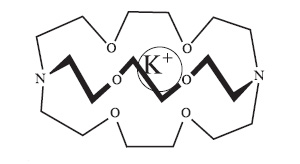 Рис. 8. Криптанд с ионом калия во внутренней полости