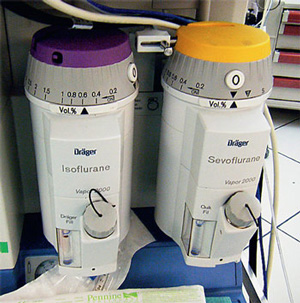 Современные калиброванные, термокомпенсированные испарители для изофлюрана и севофлюрана — летучих анестетиков