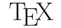 Логотип системы ТеХ (произносится не «текс», а «тех», это греческие буквы)