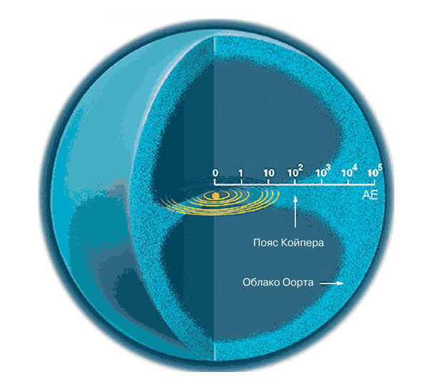 Облако Оорта — источник долгопериодических комет. © Westerkamp & Loenen/kosmoved.ru