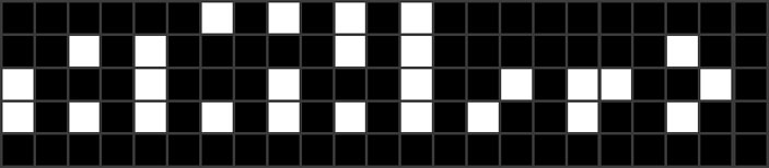 Начало символического послания внеземным цивилизациям, отправленного в 1974 году телескопом Аресибо («Квантик» №1, 2016)