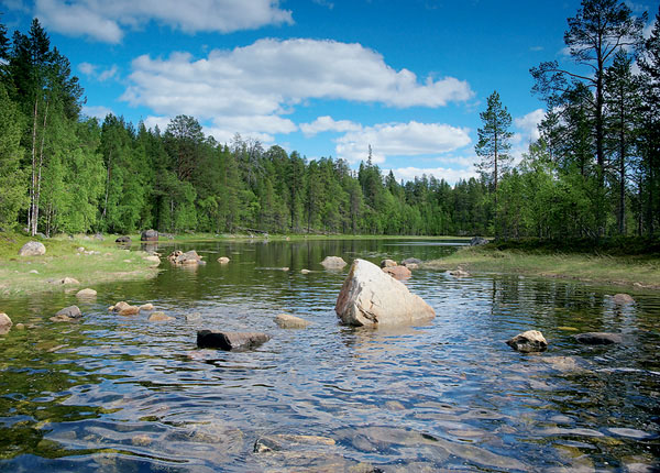 Во время прилива недавно отделившееся озеро снова становится заливом. Фото Дмитрия Воронова («Наука и жизнь» №3, 2017)